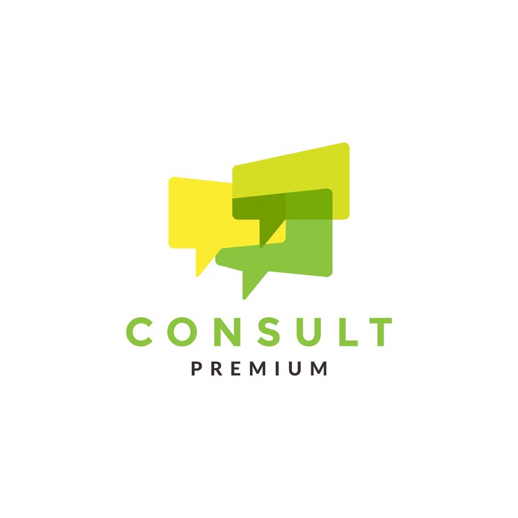 Vector resumen burbuja cuadrada hablar chat consultar grupo logotipo símbolo icono vector gráfico diseño ilustración