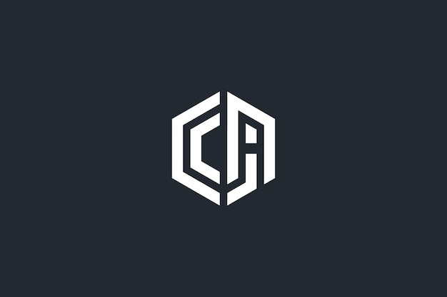 Resumen CA AC CJ JC Letters Logo Vector de icono de monograma basado en inicial