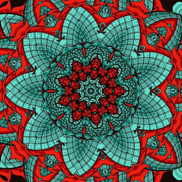 Resumen caleidoscopio fondo multicolor mosaico textura hermoso caleidoscopio diseño creativo
