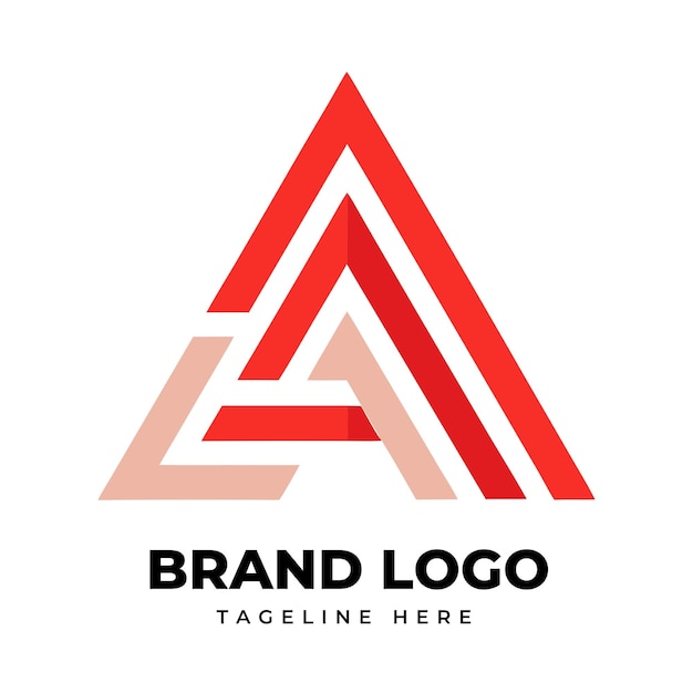 Resumen Una carta Diseño del logotipo corporativo Conjunto en varios colores