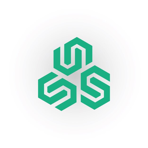 Resumen Carta UN o NU monograma vector de diseño de logotipo en color verde aislado sobre fondo blanco