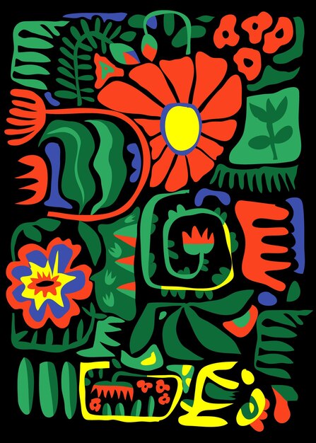 resumen del cartel de arte de la pared
