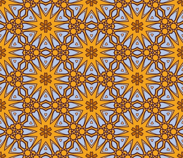 Resumen colorido doodle flor de patrones sin fisuras. Fondo de flores. Mosaico, azulejo