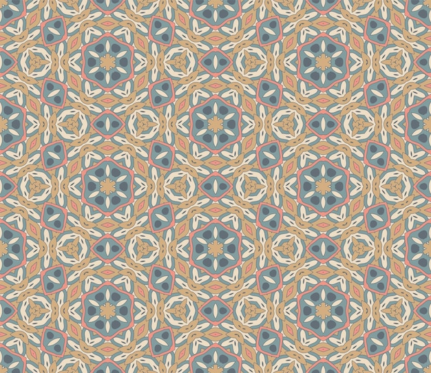Resumen colorido doodle flor de patrones sin fisuras. Fondo de flores. Mosaico, azulejo