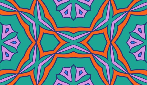 Resumen colorido doodle flor de patrones sin fisuras. Fondo de flores. Mosaico, azulejo