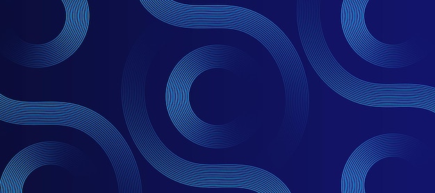 Resumen Composición de los círculos geométricos azules