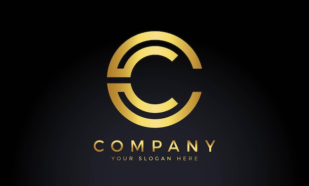 Resumen creative premium corporate branding letra c diseño de logotipo