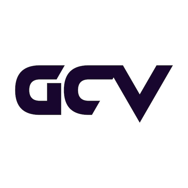 Resumen creativo GCV letra inicial monograma símbolo de negocio moderno icono diseño de logotipo vectorial
