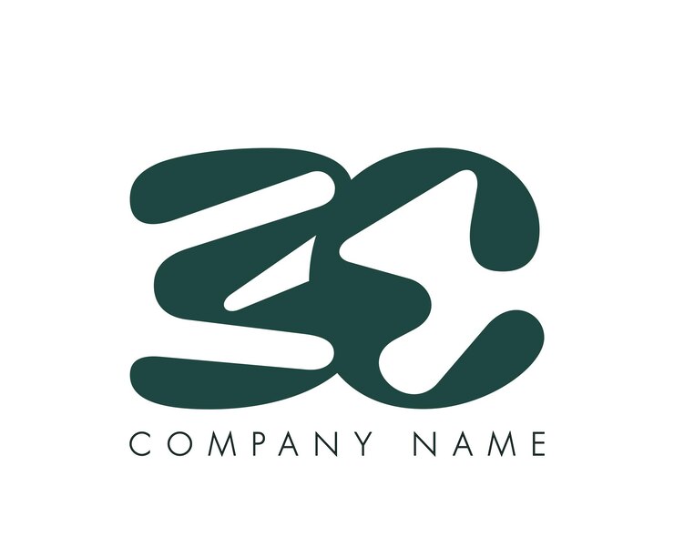 Vector resumen creativo letra inicial diseño del logotipo de la ce