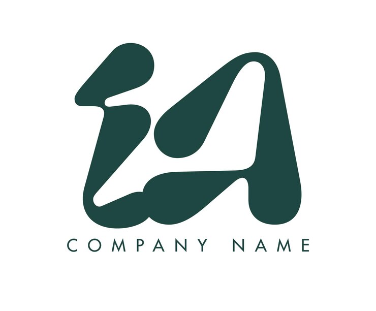 Vector resumen creativo letra inicial diseño del logotipo ia