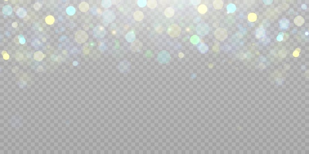 Resumen destaca bokeh de suave color cálido resplandor ilustración vectorial