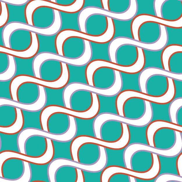 Resumen Diagonal Remolino Rayas Líneas Onduladas Patrón Vectorial Sin Costuras Diseño Minimalista Retro Perfecto