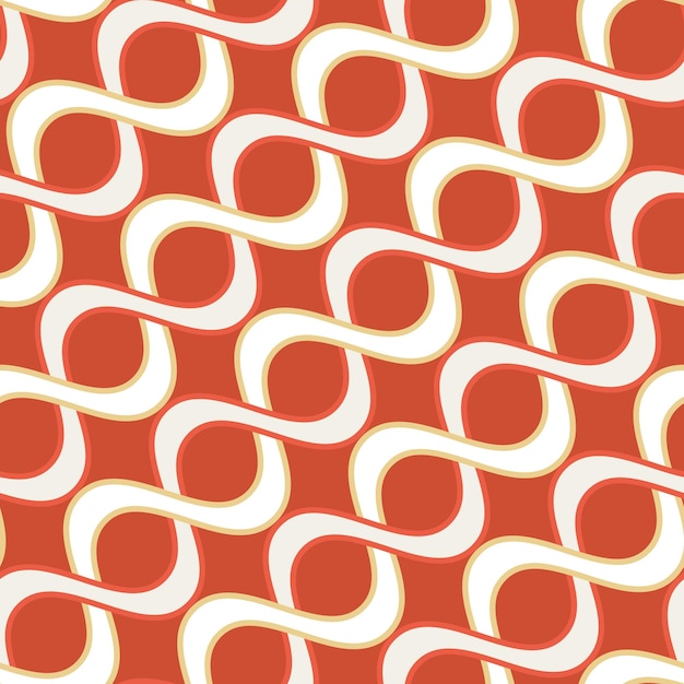Resumen Diagonal Remolino Rayas Líneas Onduladas Patrón Vectorial Sin Costuras Diseño Minimalista Retro Perfecto
