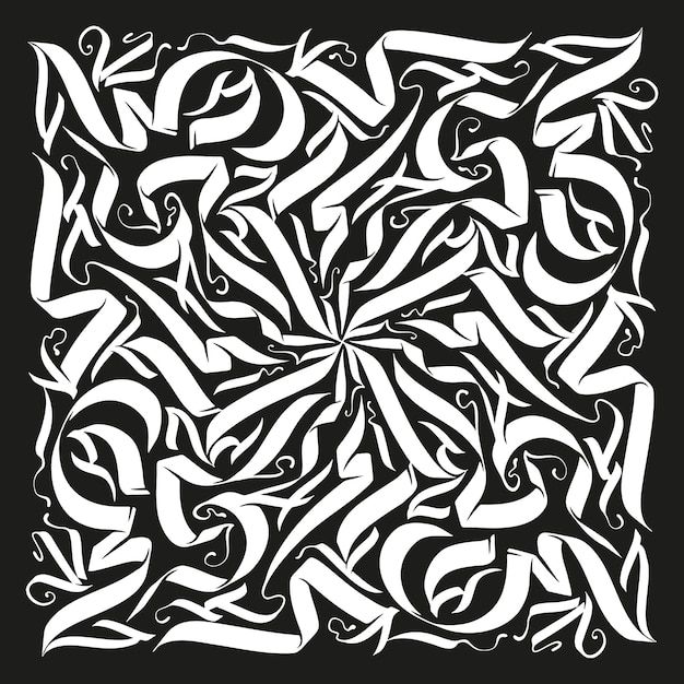 Resumen dibujado a mano cepillo línea concepto diseño ornamental composición diseño de impresión