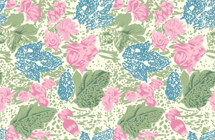 Resumen dibujado a mano floral y hojas doodle de fondo transparente