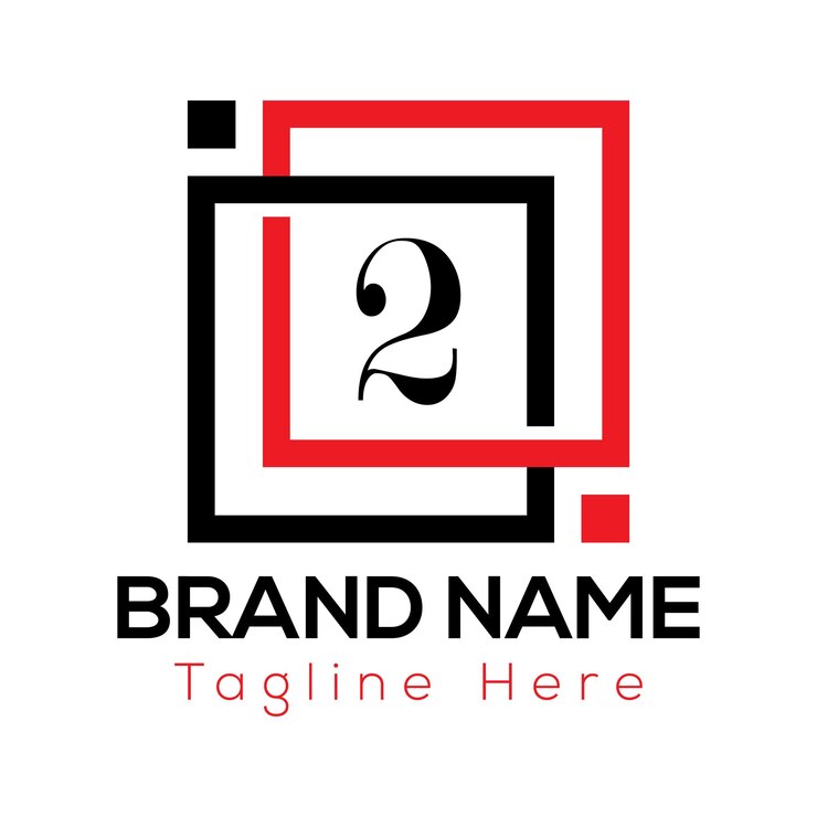 Vector resumen diseño inicial moderno del logotipo de dos letras