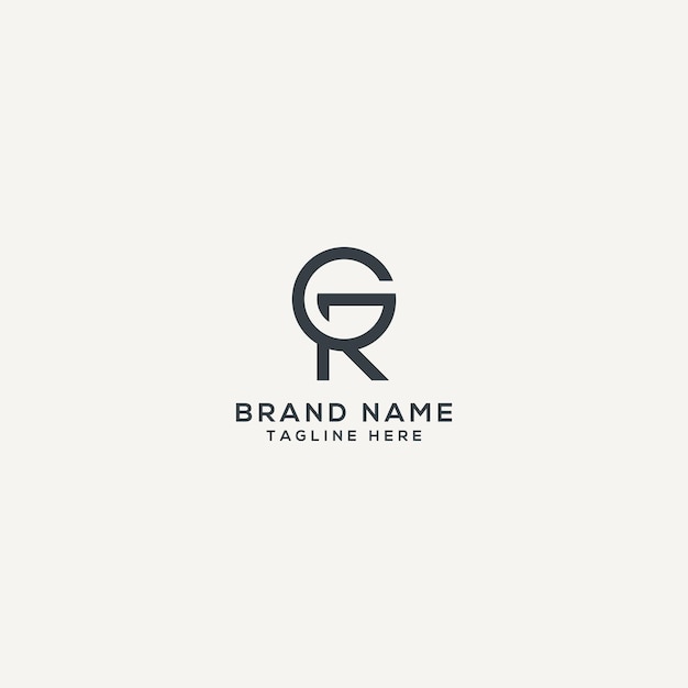 Resumen del diseño del logotipo de la letra RG