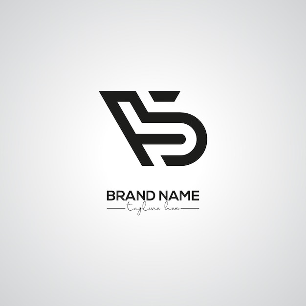 Resumen Diseño del logotipo de las letras FB BF para la marca corporativa