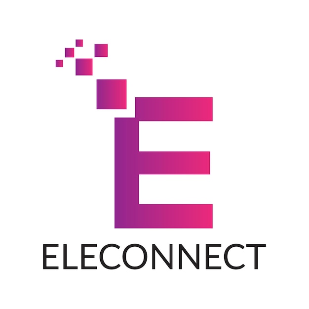 Resumen Diseño del logotipo de las letras iniciales modernas de la letra E