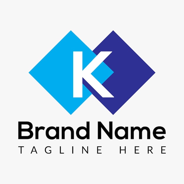 Resumen Diseño del logotipo de las letras iniciales modernas de la letra K