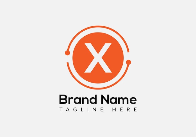 Resumen Diseño del logotipo de las letras iniciales modernas de la letra X