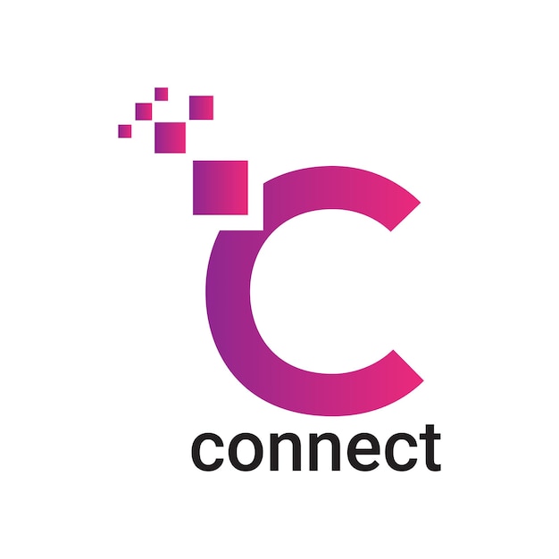 Resumen Diseño del logotipo de las primeras letras modernas de la letra C