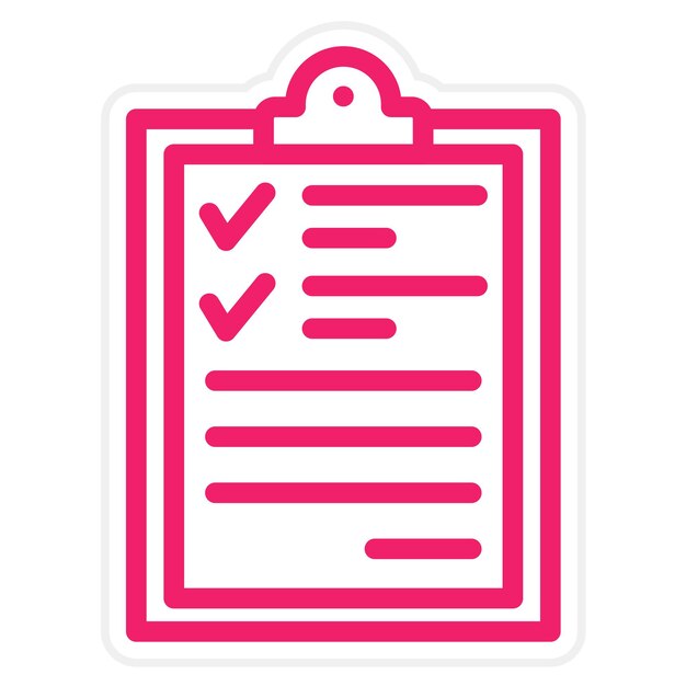 Resumen del diseño vectorial Lista Estilo del icono