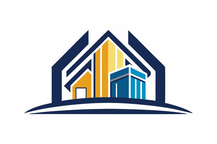 resumen del edificio de la ciudad para el diseño del logotipo inspiración ilustración vectorial
