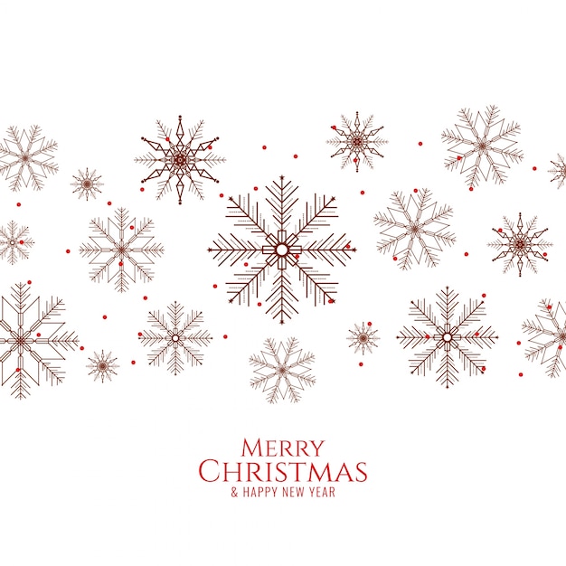 Resumen elegante fondo elegante de Navidad con copos de nieve
