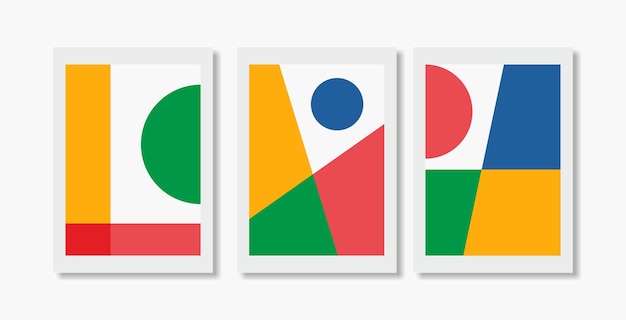 Resumen estético moderno. Pósteres de arte de decoración de pared de composición contemporánea
