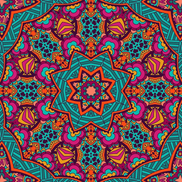 Resumen étnico tribal vintage ornamental de patrones sin fisuras