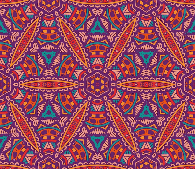 Resumen étnico tribal vintage ornamental de patrones sin fisuras