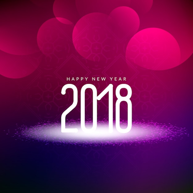 Resumen feliz año nuevo 2018 fondo