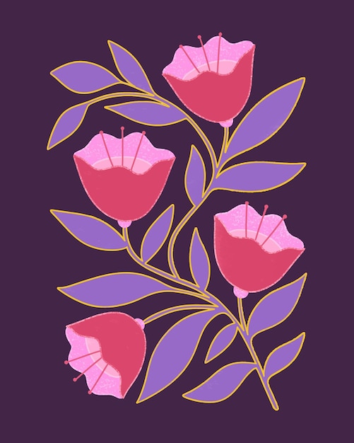 RESUMEN La flor en flor Ilustración digital