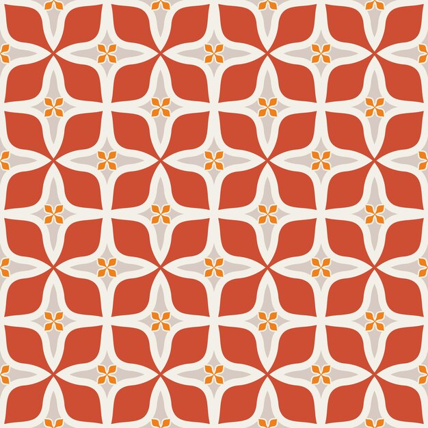 Resumen Floral Retro Geométrico Decorativo Cruz Formas Patrones Sin Fisuras Repetición Psicodélica