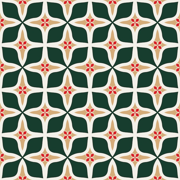 Resumen Floral Retro Geométrico Decorativo Cruz Formas Patrones Sin Fisuras Repetición Psicodélica