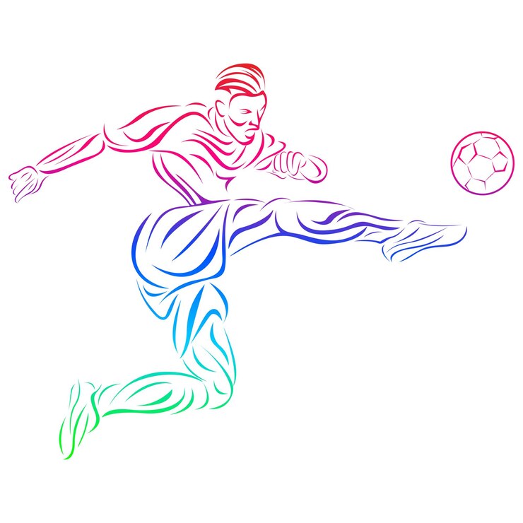 Resumen del folleto de diseño de fútbol de ilustración para necesidades.