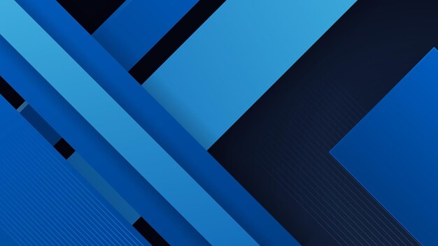 Resumen fondo azul y negro Resumen azul sobre fondo negro textura Curvas dinámicas y patrón de desenfoque Gráficos fractales detallados Concepto de ciencia y tecnología