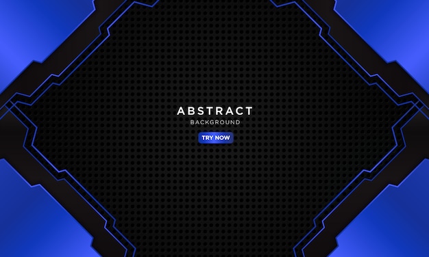 Resumen fondo azul oscuro, futuro concepto robótico