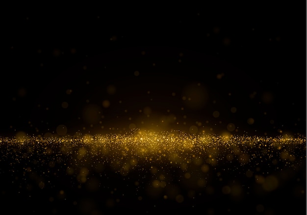 Resumen fondo borroso con reflejos de luz, bokeh y partículas brillantes.