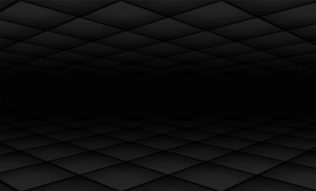 Vector resumen. fondo cuadrado de forma negra. luz y sombra.