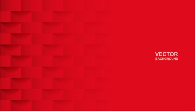 Resumen. Fondo geométrico cuadrado rojo.