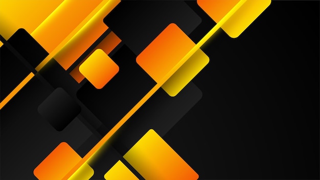 Resumen fondo naranja negro y amarillo Ilustración vectorial diseño gráfico banner patrón presentación fondo web plantilla Contraste color para presentación volante redes sociales tecnología web