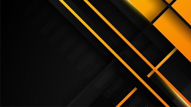 Resumen fondo naranja negro y amarillo Ilustración vectorial diseño gráfico banner patrón presentación fondo web plantilla Contraste color para presentación volante redes sociales tecnología web