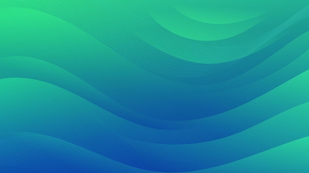 Resumen El fondo de la onda de gradiente azul-verde