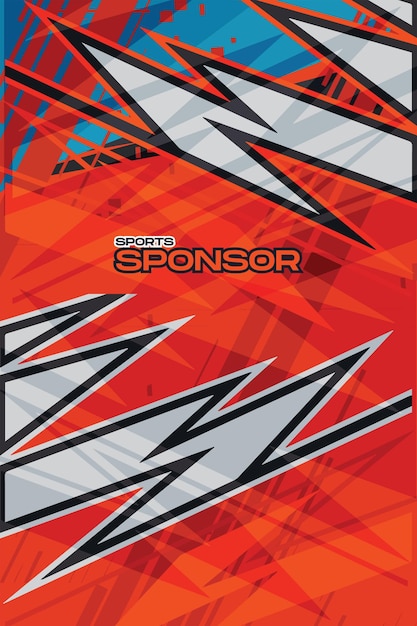 Resumen de fondo vectorial para la sublimación uniforme de Jersey Zigzag naranja