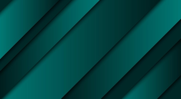Resumen de fondo verde Líneas y tiras diagonales Ilustración vectorial