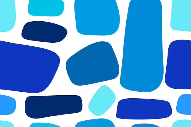 Resumen formas azules sobre fondo blanco