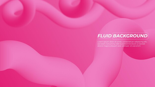 Resumen formas onduladas líquidas azul y rosa banner futurista Fondo fluido moderno