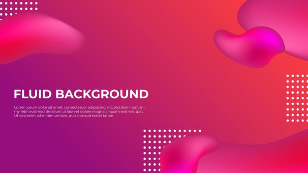 Resumen formas onduladas líquidas rosadas banner futurista Fondo rosa fluido moderno